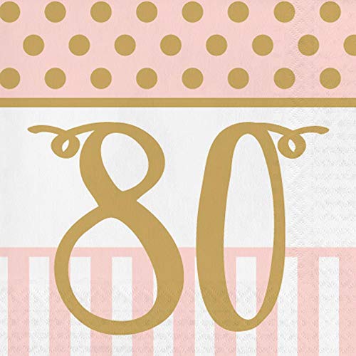 Creative Party Serviette zum 80. Geburtstag, 3-lagig, Pink Chic Creative Party Serviette zum 80. Geburtstag, 3-lagig, Pink Chic von Creative Party