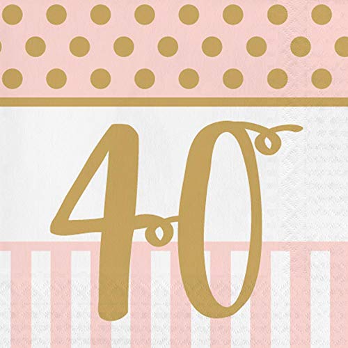 Pink Chic Servietten zum 40. Geburtstag Pink Chic Servietten zum 40. Geburtstag von Creative Party