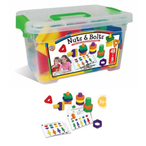 Créative Toys - Schrauben und Bolzen 48 Stück + 8 Stecker für Hilfe bei der Konstuction von Créative Toys