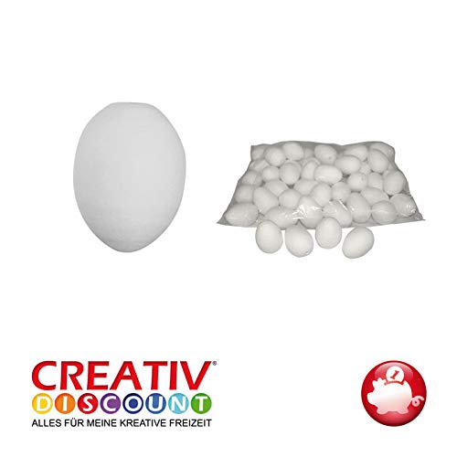 CREATIV DISCOUNT® NEU Watte-Eier, Weiß, 30mm, 20 STK. im Beutel von CREATIV DISCOUNT