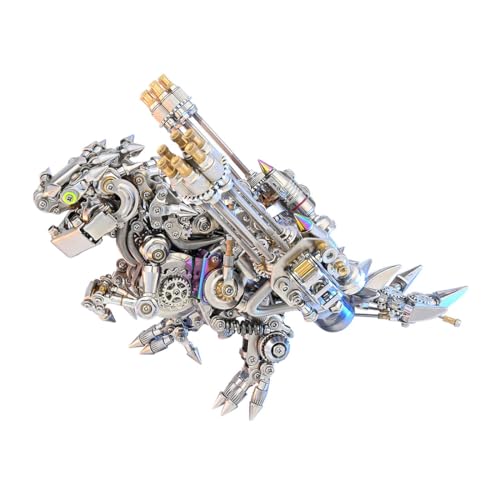 CreativeBlocker 3D Metall Puzzle- DIY Dinosaurier Metall Bausatz mit Zubehör, Tier Metallpuzzle Erwachsene, Metall Modell Bausätze, Heimdekor, Geschenke für Weihnachten Geburtstag (1110+PCS) von CreativeBlocker