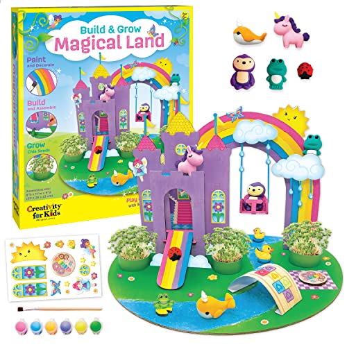 Creativity for Kids Build & Grow Magical Land - Unicorn Craft 5-in-1 Kids Activities, Unicorn Castle Toy, Kids Gifts for Ages 6-8+ von Creativity for Kids