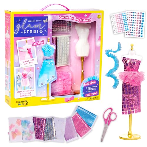 Creativity for Kids Entworfen von You Glam Studio: Modedesigner-Bastelset für Mädchen im Alter von 6–8 Jahren, DIY Kunst und Handwerk für Kinder, Geburtstagsgeschenke für Mädchen, Mädchenspielzeug von Creativity for Kids