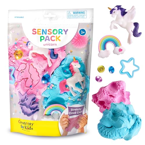 Creativity for Kids Sensorisches Pack: Einhorn – sensorisches Spielzeug für Kleinkinder im Alter von 3–4 Jahren, Einhorn-Geschenke für Mädchen, Kleinkindaktivitäten und sensorische Mülltonnenfüller von Creativity for Kids