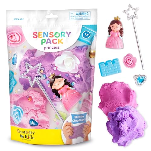 Creativity for Kids Sensory Pack: Princess – Calm Down Corner und sensorische Mülltonnenfüller, Auto-Aktivitäten für Kinder, Prinzessinnengeschenke für Mädchen, sensorisches Spielzeug für Kleinkinder von Creativity for Kids