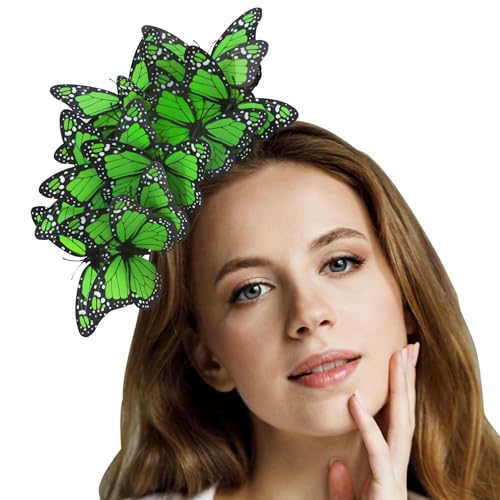 Creatoy Fascinator mit Schmetterling, Monarch-Schmetterling, Kopfschmuck, Krone, Teeparty, Hochzeit, Party, Halloween, Kostüm, Haarband, Gastgeschenke Creatoy Fascinator mit Schmetterling, Monarch-Schmetterling, Kopfschmuck, Krone, Teeparty, Hochzeit, Party, Halloween, Kostüm, Haarband, Gastgeschenke von Creatoy