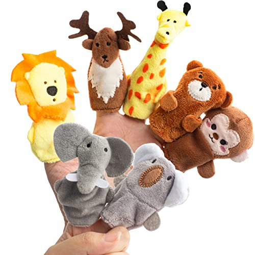 7 Stücke Niedliche Tierchen Fingerpuppen Wildes Tier Weich Kleinen Puppen Spielzeug Geschenk für Kinder von CreepyParty