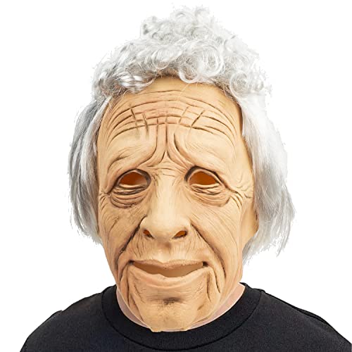 CreepyParty Alten Mannes Maske Latex Vollkopf Realistische Masken für Halloween Karneval Kostüm Party von CreepyParty