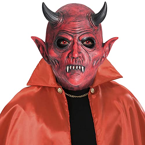 CreepyParty Halloween Teufels Maske Böse Masken Latex Vollkopf Realistische Masken Dämon Unheimlich Kostüm für Karneval Kostüm Geburtstagsfeier von CreepyParty