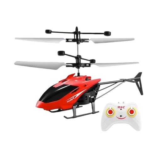 CreoQIJI Licht Und Musik Mini Drohne Fernbedienung Flugzeug Drop Induktion Flugzeug Modell Kinder Spielzeug Geschenk Modellfahrzeug (D, One Size) von CreoQIJI