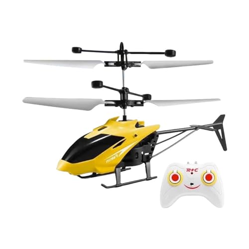 CreoQIJI Licht Und Musik Mini Drohne Fernbedienung Flugzeug Drop Induktion Flugzeug Modell Kinder Spielzeug Geschenk Modellfahrzeug (F, One Size) von CreoQIJI