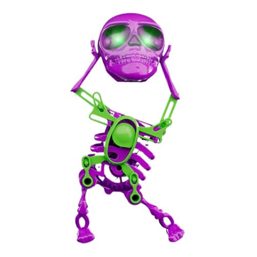 CreoQIJI Spielzeugfiguren Set Menschen Tanzen mit Lichtern, Spielzeug, lustiges 3D-schwingendes -Spielzeug für Desktop-Dekoration und Stress Spielzeugfiguren Familie (Purple, One Size) von CreoQIJI