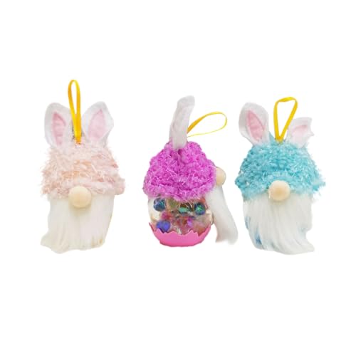 CreoQIJI Verkleidung Party gesichtslose Puppe Kaninchen Süßigkeiten können Ostern Festival Thema Dekoration Szene Layout Babyspielzeug (Pink, One Size) von CreoQIJI