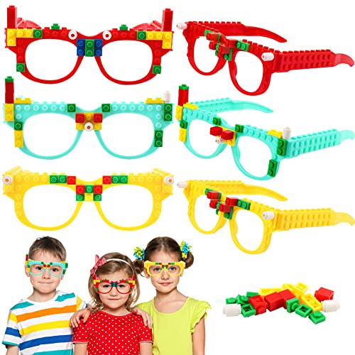 Cresbel Bauklötze Brille - 9 Stück Party Brille Lustig mit DIY Blöcken, Building Bricks Gläser, Bausteine Brillen Party Zubehör für Kinder Partys Geburtstag, Bauklötze Themen Party, Foto Requisiten Cresbel Bauklötze Brille - 9 Stück Party Brille Lustig mit DIY Blöcken, Building Bricks Gläser, Bausteine Brillen Party Zubehör für Kinder Partys Geburtstag, Bauklötze Themen Party, Foto Requisiten von ZYZYZK