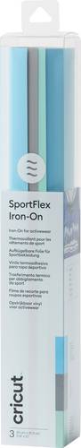 Cricut SportFlex Iron-On Folie Hellblau, Grau, Türkis von Cricut