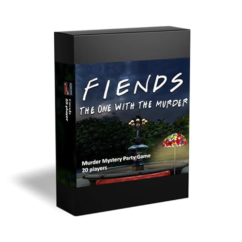 Fiends – The One With The Murder – Murder Mystery Dinner Party Game Inspired by the Friends TV-Serie – Komplettes Set mit Videos und Anleitung (6 Spieler) von Crime Time: For the detective in you