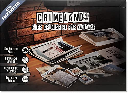Crimeland Krimispiel - Akte Falkenstein - Escape Room Spiel mit Tatort Feeling - klimaneutral von Crimeland