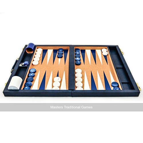 Crisloid Classic Blue 21-inch Tournament Attaché Backgammon Set von Crisloid