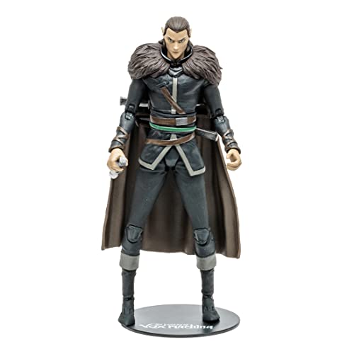 McFarlane Toys, 7 Zoll Critical Role Vox Machina Vax'Ildan Actionfigur mit 22 beweglichen Teilen, Sammelfigur Kritische Rollenfigur mit Sammlerständer Basis - Ab 14 Jahren von McFarlane