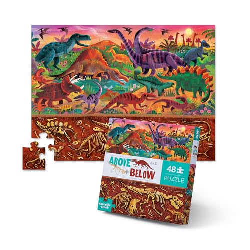 Bertoy 3876004 - Classic Above and Below Boxed Puzzles, Dinosaurier World, 48 Teile Bertoy 3876004 - Classic Above and Below Boxed Puzzles, Dinosaurier World, 48 Teile von Crocodile Creek