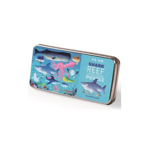 Crocodile Creek 3843001 50 pcs Tin Shark Reef Puzzles, bunt, único Crocodile Creek 3843001 50 pcs Tin Shark Reef Puzzles, bunt, único von Crocodile Creek