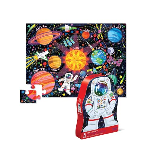 Crocodile Creek 40778 36 pcs Shaped Space Explorer Krokodil Puzzles, bunt Crocodile Creek 40778 36 pcs Shaped Space Explorer Krokodil Puzzles, bunt von Crocodile Creek