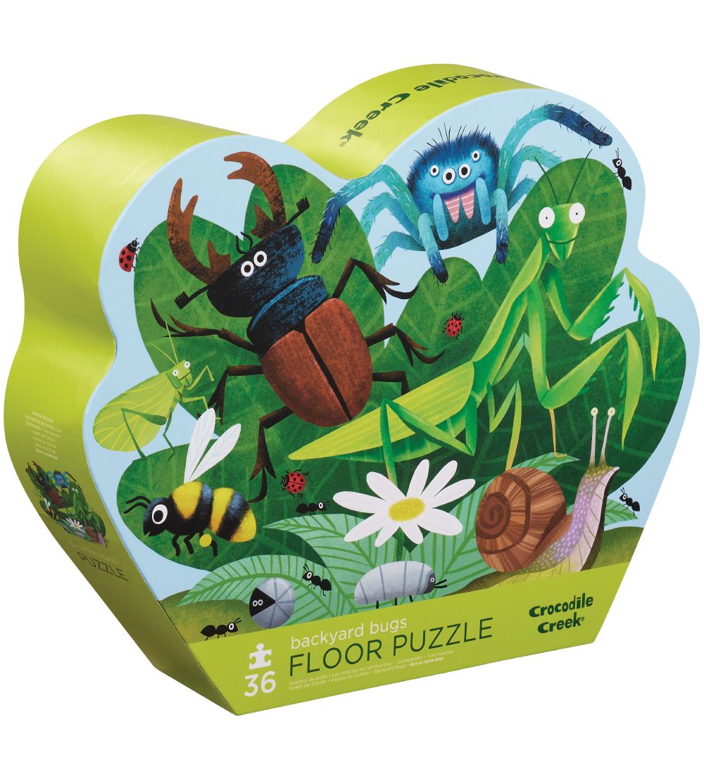 Crocodile Creek Bodenpuzzle - 36 Teile - Garteninsekten - Crocodile Creek - One Size - Puzzlespiele von Crocodile Creek