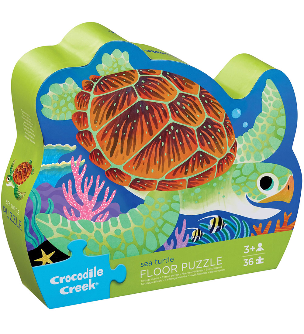Crocodile Creek Bodenpuzzle - 36 Teile - Sea Turtle - Crocodile Creek - One Size - Puzzlespiele von Crocodile Creek
