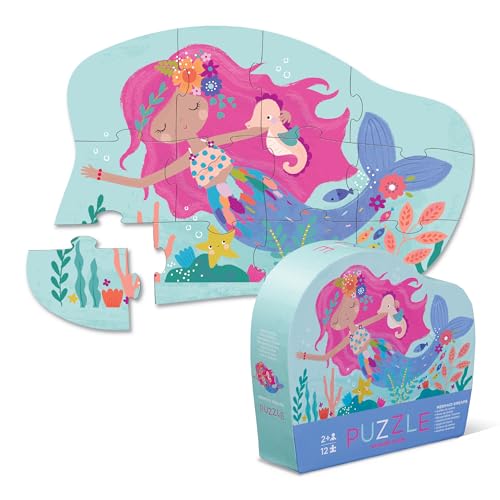 Crocodile Creek Mini-Bodenpuzzle – Meerjungfrau Träume – 12 große Puzzleteile – für Kinder ab 2 Jahren – robuste Box zur Aufbewahrung – fertiges Puzzle misst 22,9 x 30,5 cm Crocodile Creek Mini-Bodenpuzzle – Meerjungfrau Träume – 12 große Puzzleteile – für Kinder ab 2 Jahren – robuste Box zur Aufbewahrung – fertiges Puzzle misst 22,9 x 30,5 cm von Crocodile Creek