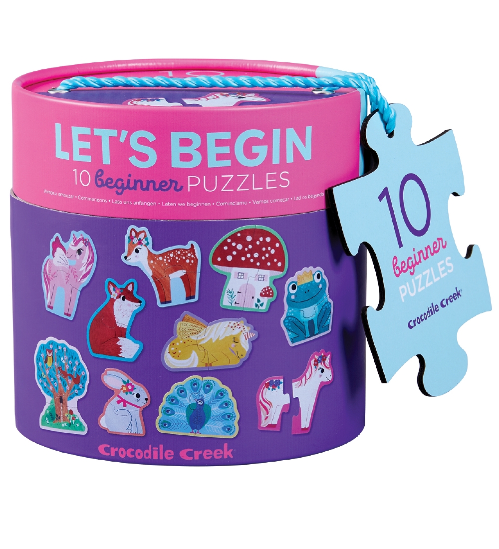 Crocodile Creek Puzzlespiel - 10 Teile - 2 Teile - Let's Begin - Crocodile Creek - One Size - Puzzlespiele von Crocodile Creek