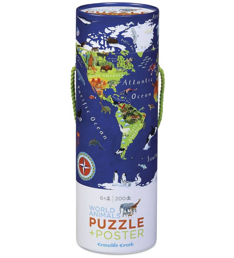 Crocodile Creek Puzzlespiel - 200 Teile - Animals der Welt - Crocodile Creek - One Size - Puzzlespiele Crocodile Creek Puzzlespiel - 200 Teile - Animals der Welt - Crocodile Creek - One Size - Puzzlespiele von Crocodile Creek