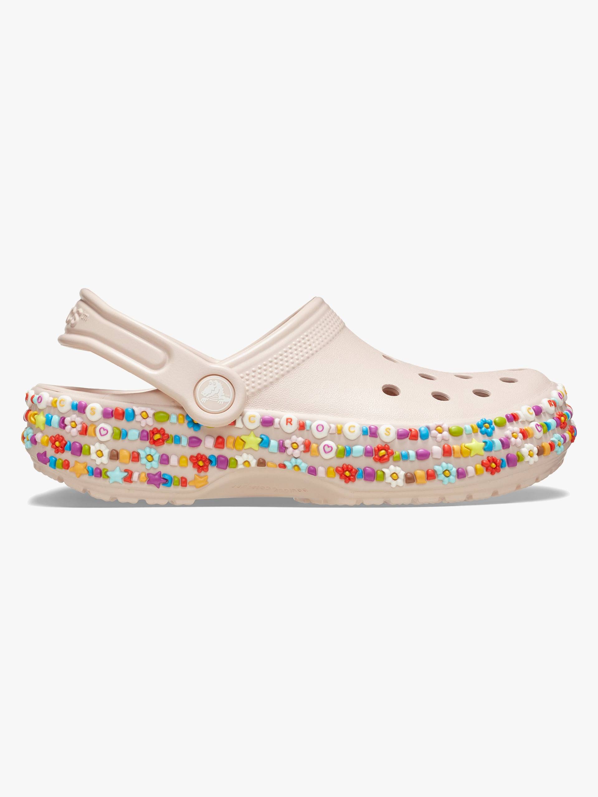 Crocs Classic Beaded Band Kids Kinder Sandalen, Quartz, 25-26 von Crocs