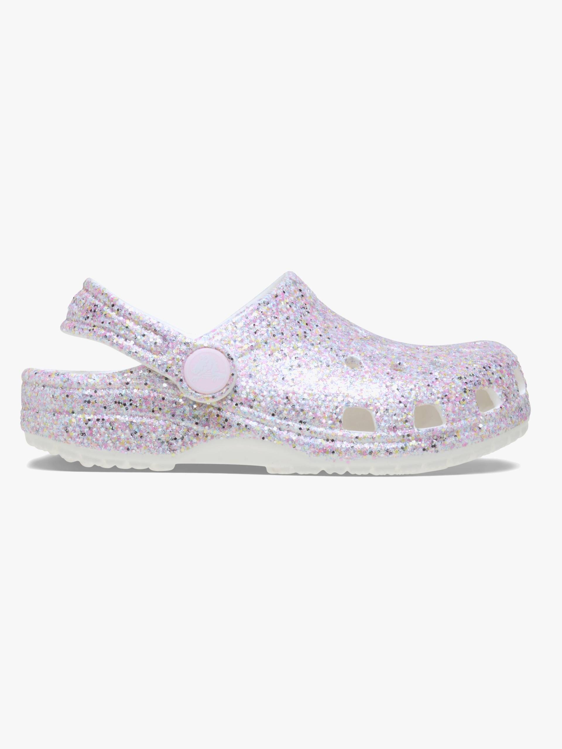 Crocs Classic Fantasy Glitter Kids Kinder Sandalen, White, 20-21 von Crocs