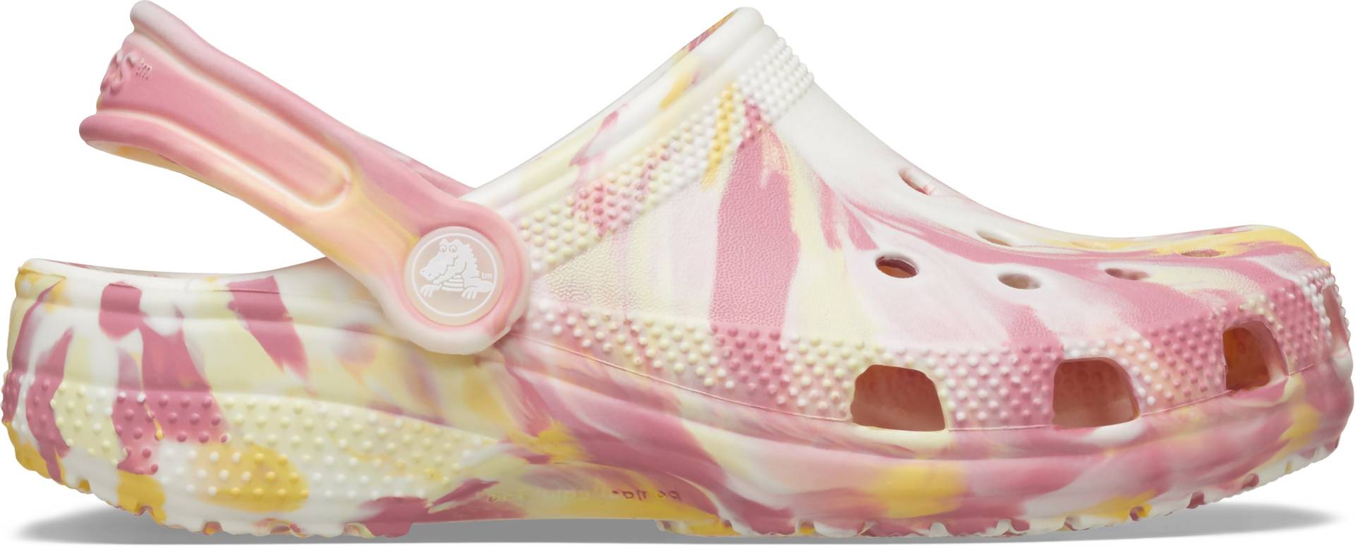 Crocs Classic Glow Marbled Kids Kinder Sandalen, Daylily/Multi, 27-28 von Crocs