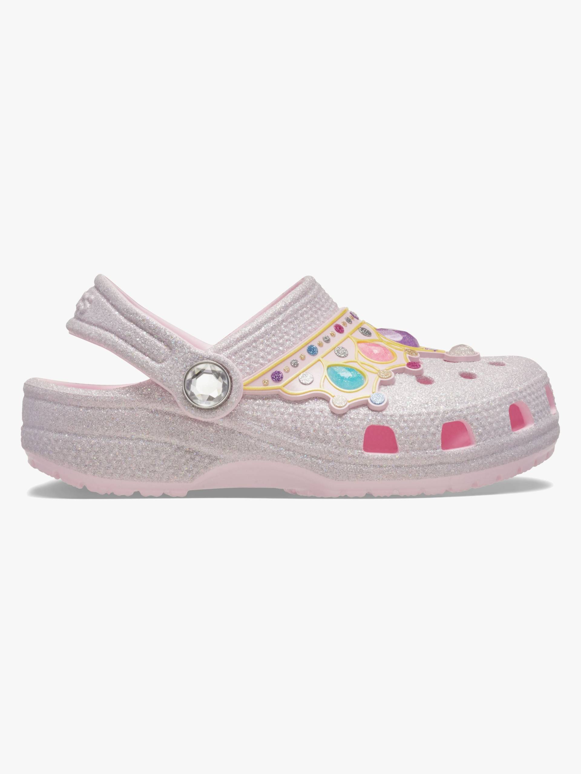Crocs Classic IAM Princess Kids Pantoffeln, Pink Milk/Multi, 24-25 von Crocs