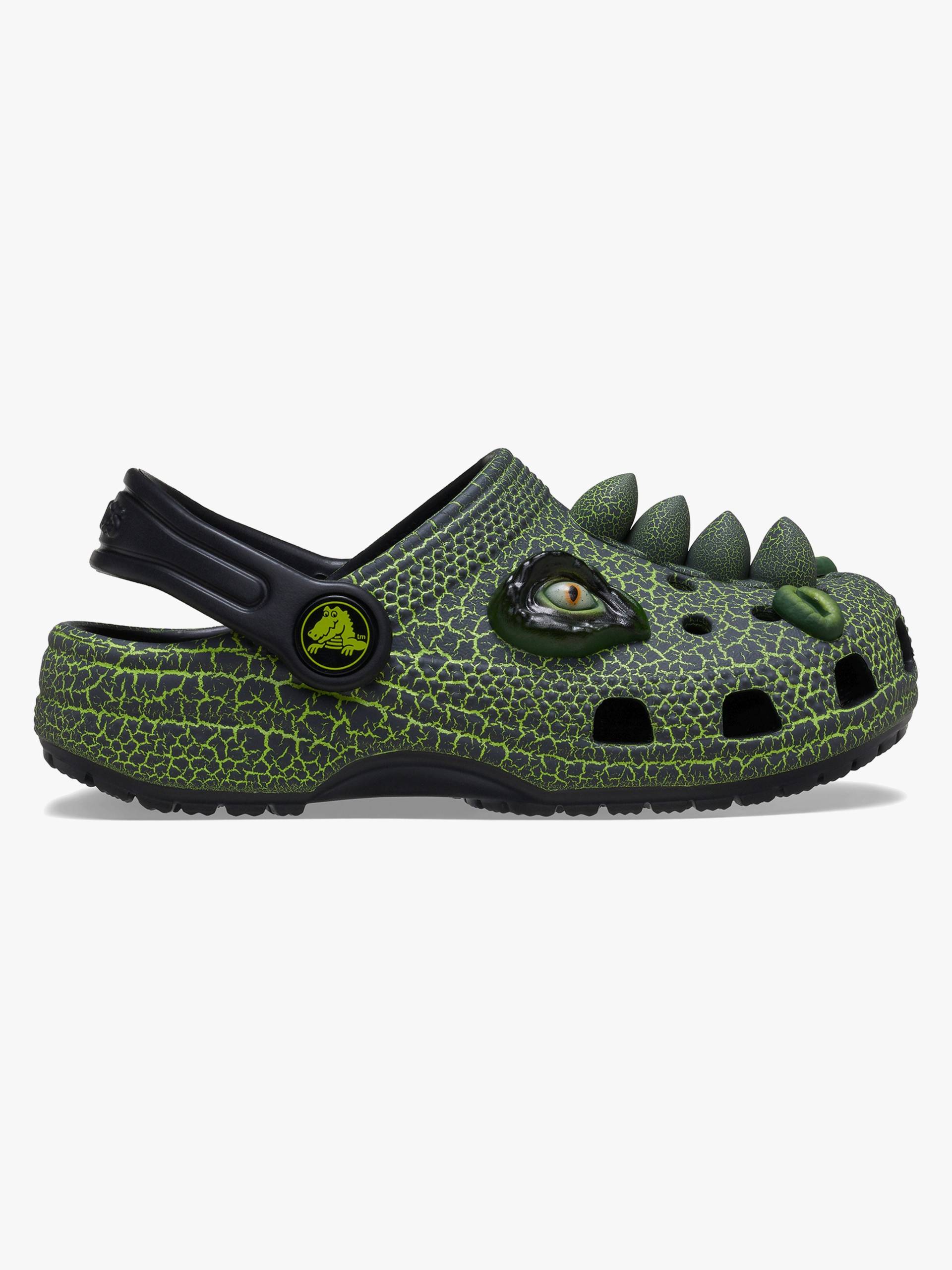 Crocs Classic IAM Scary Dino Kids Kinder Sandalen, Schwarz, 20-21 von Crocs