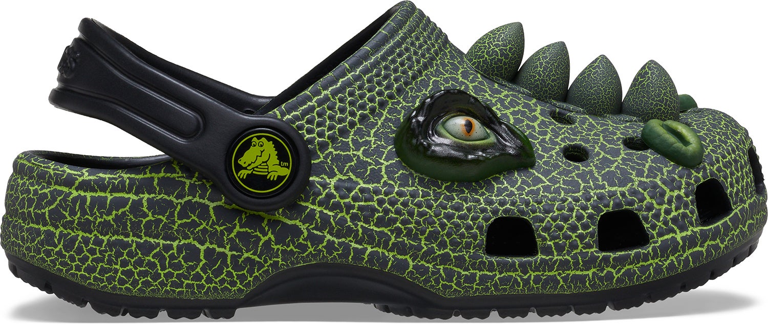 Crocs Classic IAM Scary Dino Kids Kinder Sandalen, Schwarz, 22-23 von Crocs