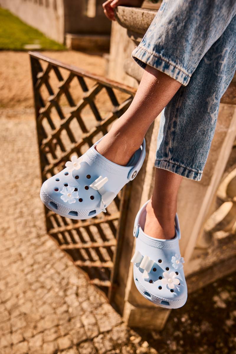 Crocs Classic Kinder Sandalen, Blue Calcite, 28-29 von Crocs