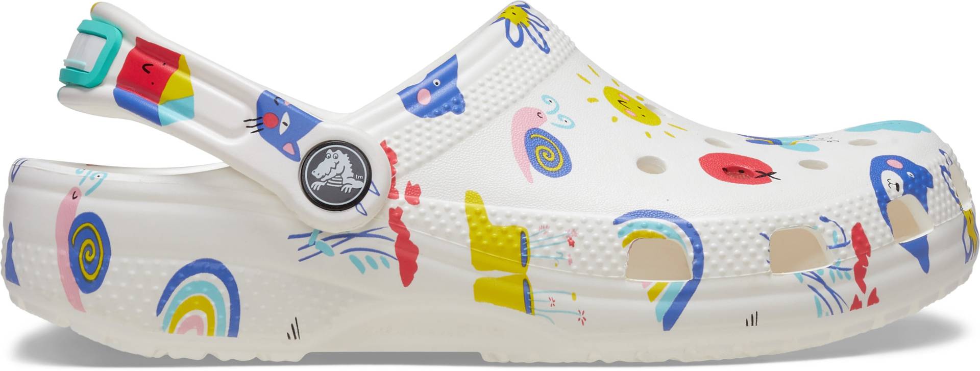 Crocs Classic Kinder Sandalen, Doodle Print, 24-25 Crocs Classic Kinder Sandalen, Doodle Print, 24-25 von Crocs