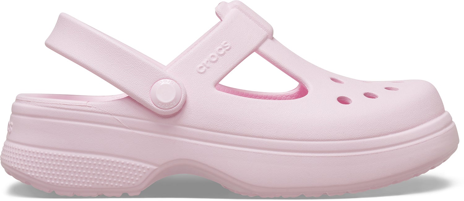 Crocs Classic Mary Jane Kinder Sandalen, Pink Milk, 32-33 Crocs Classic Mary Jane Kinder Sandalen, Pink Milk, 32-33 von Crocs