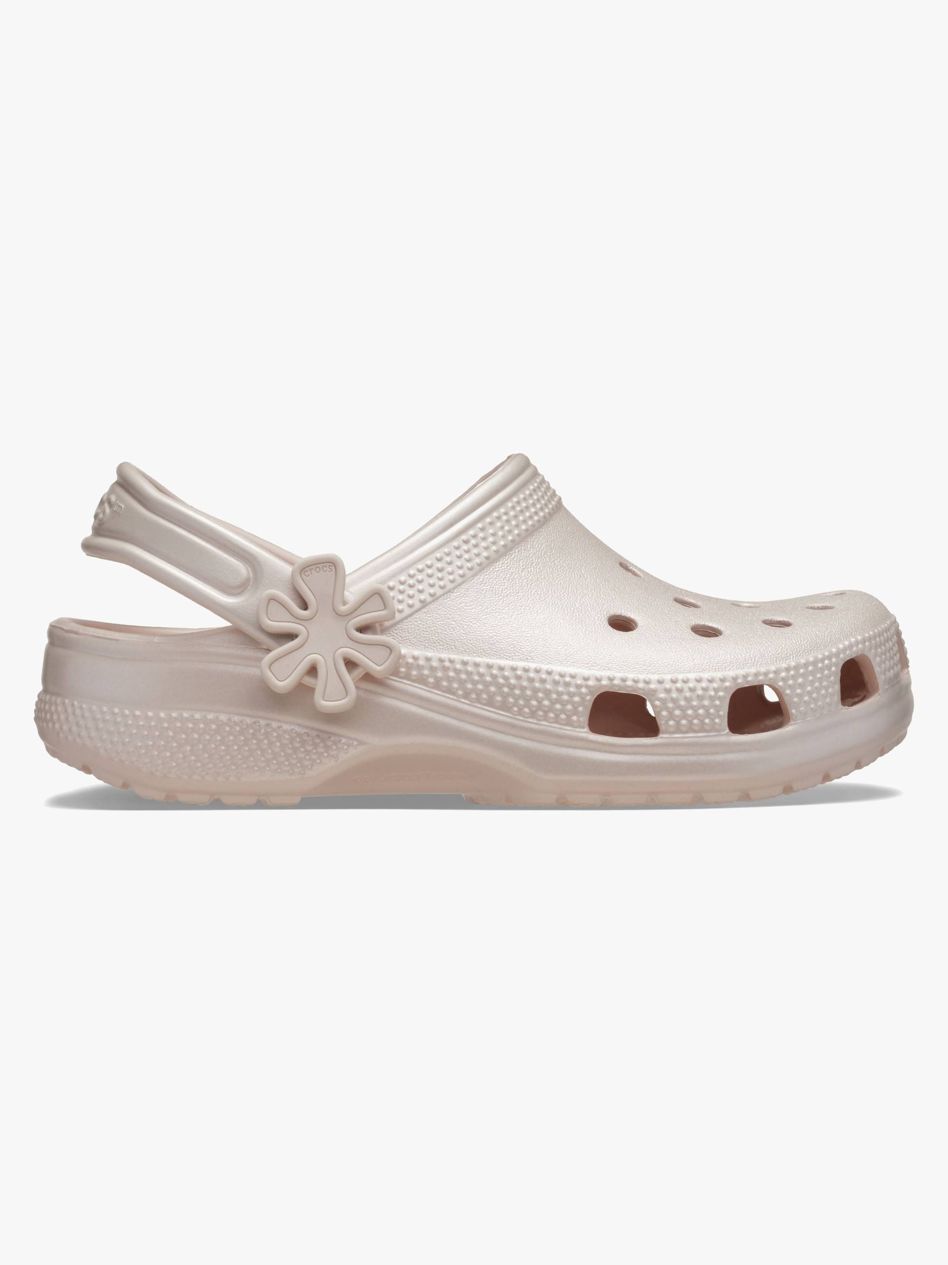 Crocs Classic Pearl Shine Pantoffeln, Quartz, 33-34 von Crocs