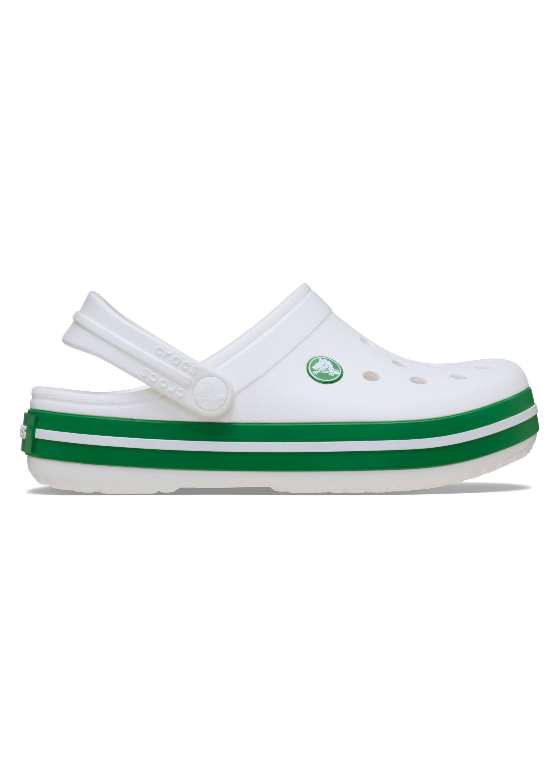 Crocs Crocband Kids Kinder Sandalen, White/Green Ivy, 25-26 Crocs Crocband Kids Kinder Sandalen, White/Green Ivy, 25-26 von Crocs
