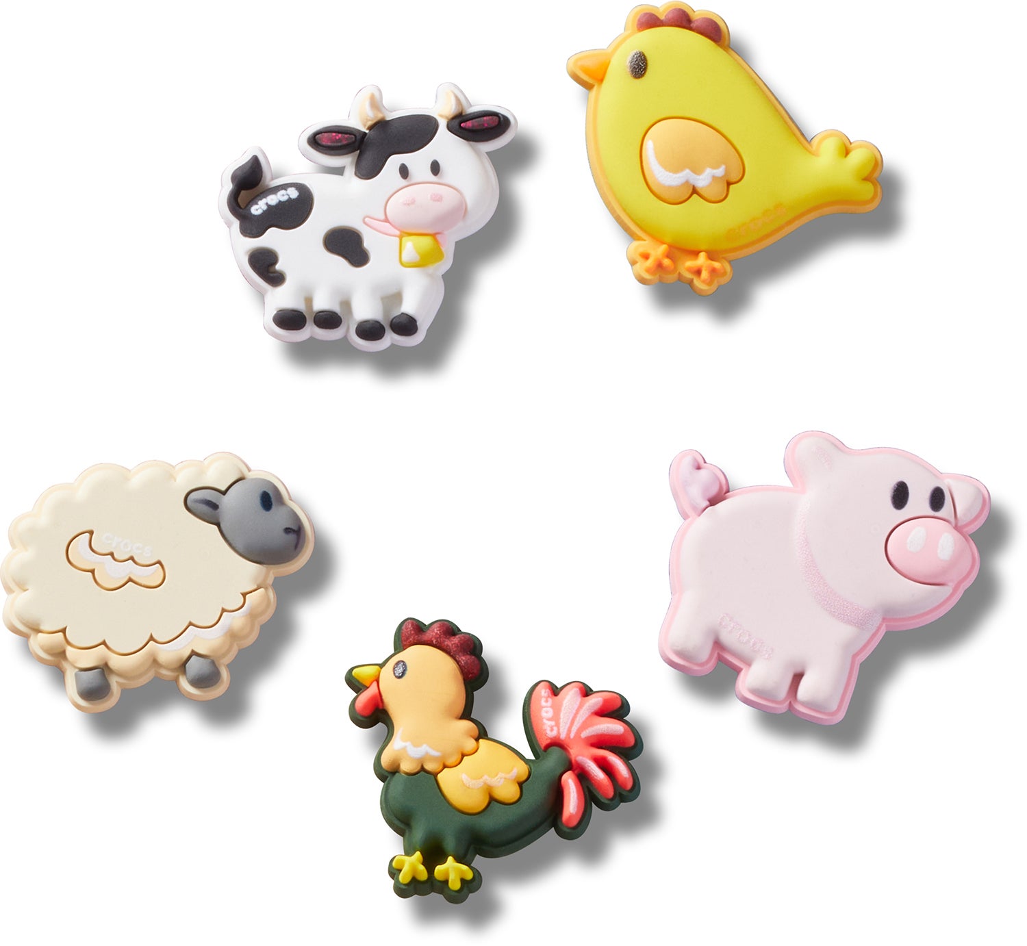Crocs Jibbitz Farm Friend Animals Schuhverzierungen 5er-Pack Crocs Jibbitz Farm Friend Animals Schuhverzierungen 5er-Pack von Crocs
