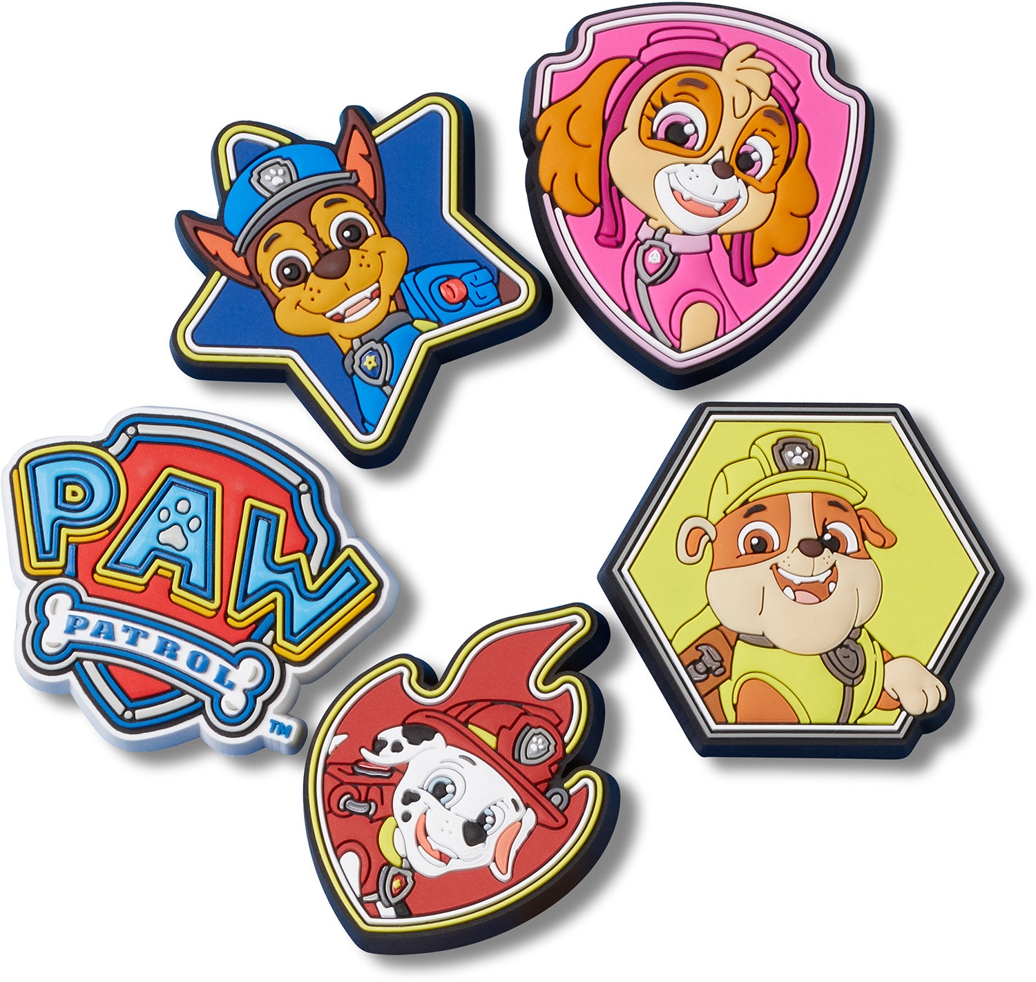 Crocs Jibbitz Paw Patrol Schuhverzierungen 5er-Pack Crocs Jibbitz Paw Patrol Schuhverzierungen 5er-Pack von Crocs