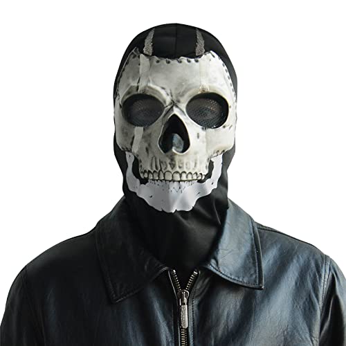 CrosCentury Call of Duty Geistermaske Totenkopf Vollgesichtsmaske MW2 Cosplay Kostüm Maske für Sport Halloween Cosplay von CrosCentury