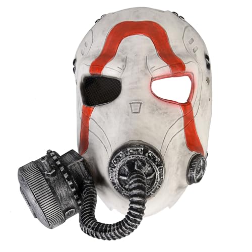 CrosCentury Halloween Psycho Krieg Maske Herren Kostüm Maske Merchandise für Erwachsene Männer Frauen Kostüm Cosplay Maske (CY-PKM) von CrosCentury