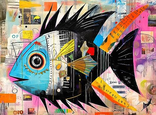Cross & Glory - Angelfish Abstrakt - 1000 Teile Puzzle für Erwachsene | Lebendiges künstlerisches Marine-Design | Einzigartiges Geschenk | Herausfordernde Denksportaufgabe Cross & Glory - Angelfish Abstrakt - 1000 Teile Puzzle für Erwachsene | Lebendiges künstlerisches Marine-Design | Einzigartiges Geschenk | Herausfordernde Denksportaufgabe von Cross & Glory