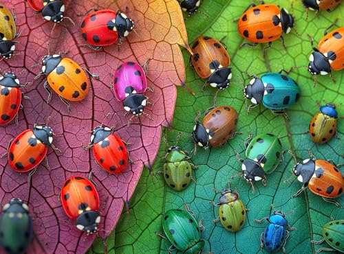 Cross & Glory - The Ladybug Rainbow - 1000 Teile Puzzle für Erwachsene | Lebendiges Naturpuzzle | Bunte und entspannende Puzzle-Herausforderung Cross & Glory - The Ladybug Rainbow - 1000 Teile Puzzle für Erwachsene | Lebendiges Naturpuzzle | Bunte und entspannende Puzzle-Herausforderung von Cross & Glory