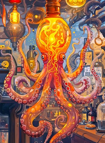 Octopus Alchemy The Lava Experiment - 1000 Teile Puzzle für Erwachsene - Umweltfreundlich, Wissenschaft und Ozeanleben, Satin-Finish, 50,8 x 68,9 cm, von Cross & Glory Octopus Alchemy The Lava Experiment - 1000 Teile Puzzle für Erwachsene - Umweltfreundlich, Wissenschaft und Ozeanleben, Satin-Finish, 50,8 x 68,9 cm, von Cross & Glory von Cross & Glory
