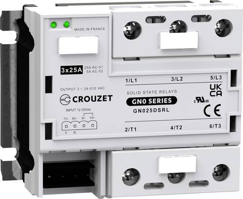 Crouzet Halbleiterrelais GN025DSRL 25A Schaltspannung (max.): 510 V/AC Spezieller Nulldurchgang 1St. von Crouzet